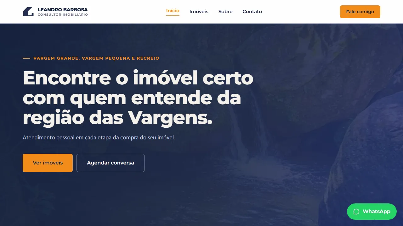 Site de Leandro Barbosa Imóveis